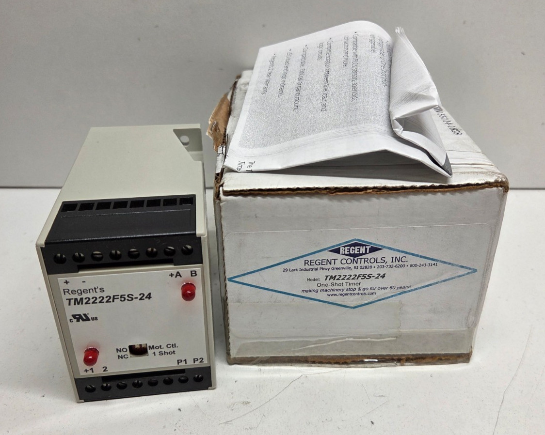 NEW IN BOX! REGENTS 24V MOTION CONTROL/ONE-SHOT TIMER TM2222-24 TM2222F5S-24