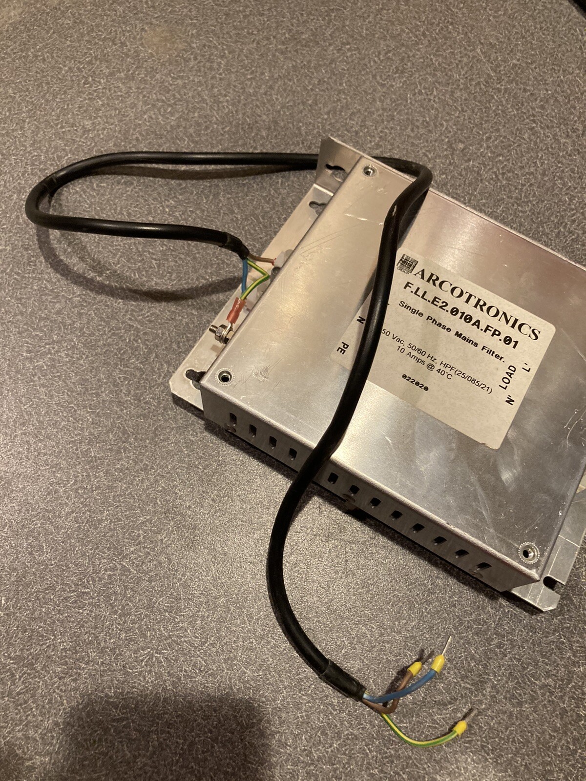 Arcotronics F.LL.E2.010A.FP.01 250VAC 50/60Hz 10AMP Single Phase Mains Filter