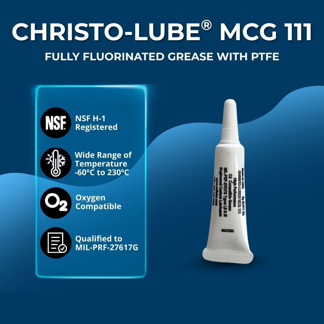 Christo-Lube MCG 111 Oxygen-Compatible Grease – 5g Tube – PFPE/PTFE