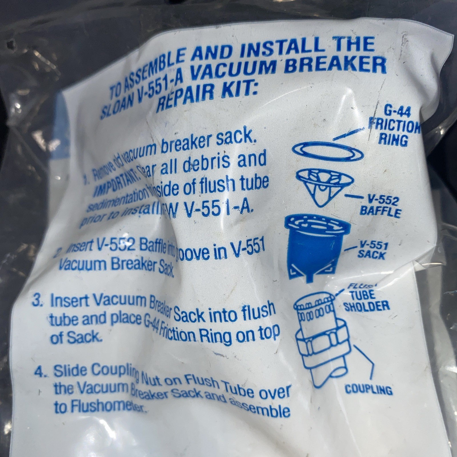 SLOAN V-551-A VACUUM BREAKER REPAIR KIT for V-500-A & V-500-AA