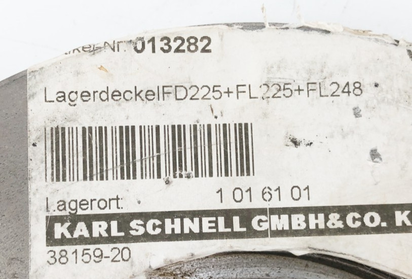 New Karl Schnell 013282 Bearing Cover FD225 FL225 FL248 – No Box