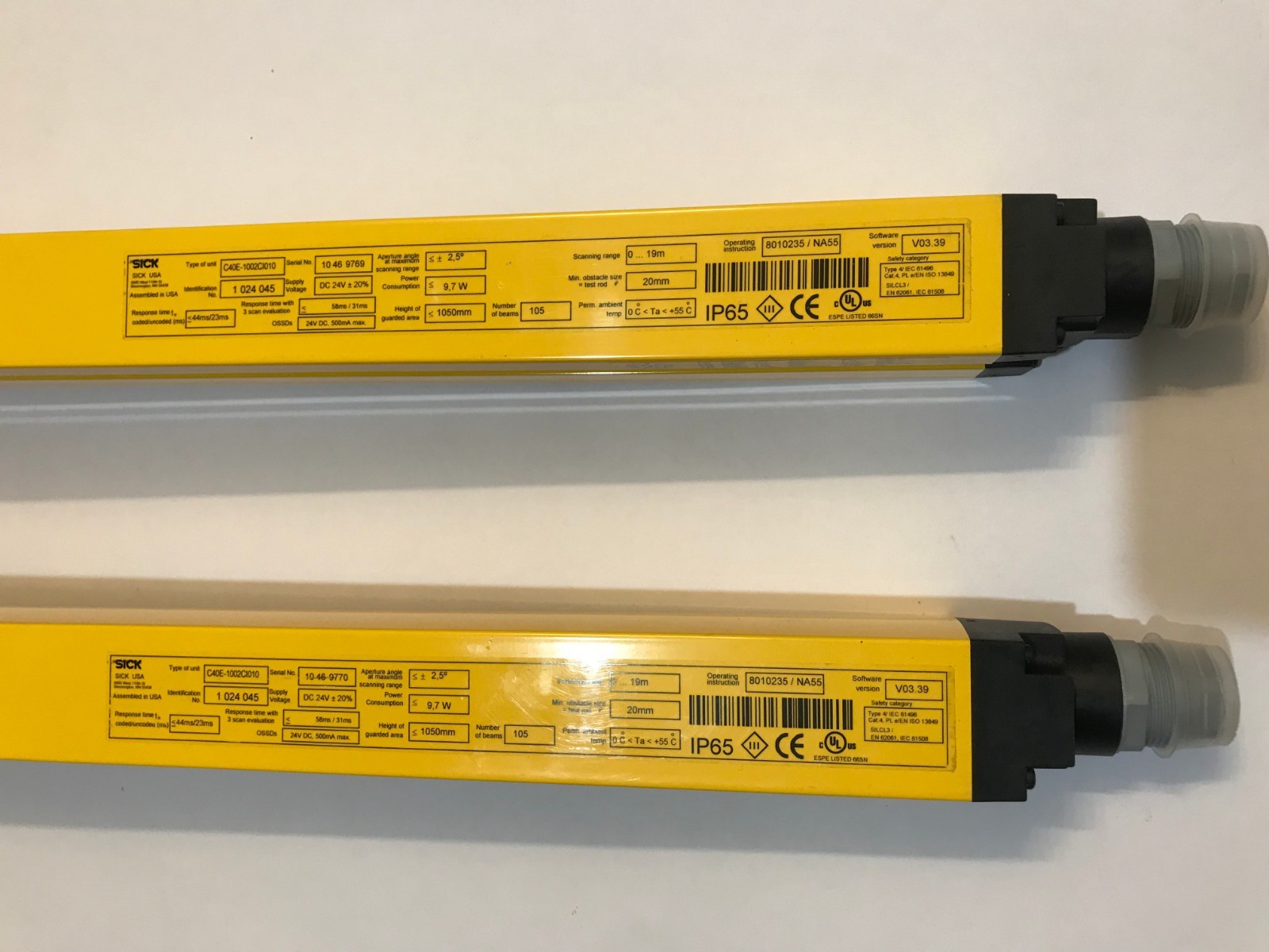 SICK C40E-1002C1010 LIGHT SCREEN C4000 SERIES ENTRY / EXIT NEW (1024045)