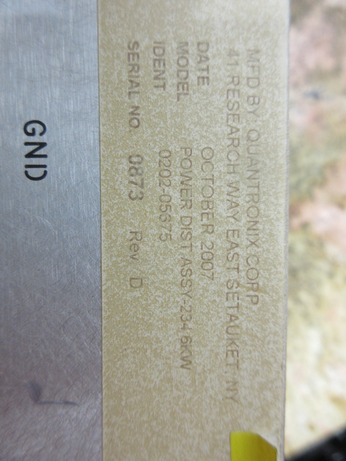 *SPECIAL PRICE* BAUBLYS LASER QUANTRONIX POWER DIST ASSY-234 6KW 0202-05675 224