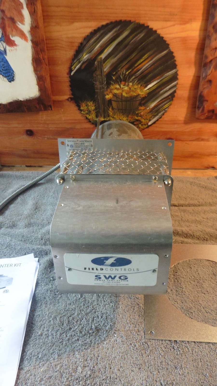 Field Controls SWG-4HD Sidewall Power Venter 115VAC 60Hz 136W Aluminum Steel NOB