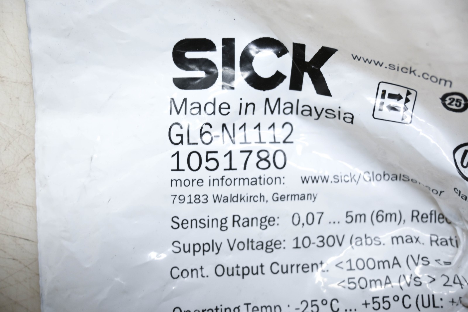 Sick GL6-N1112 Photoelectric Sensor NOS