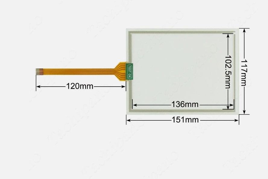 New Touch Panel for FANUC A05B-2255-C105#EMH Teach Pendant Panel Screen