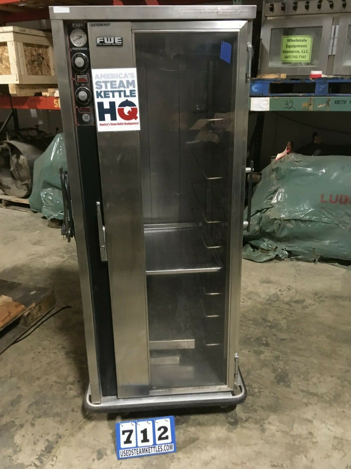FWE PH-1826-18 INSULATED HEATED FOOD CART AMERICA’S STEAM KETTLE HQRT’S ! (#712)