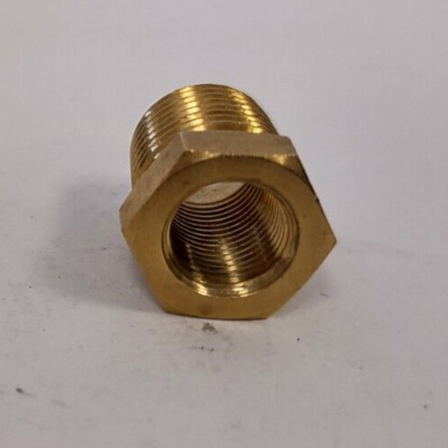 Brass Straight Adapter 1/8″ BSPP Female x 1/4″ NPT Male