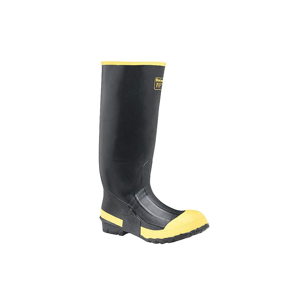 LACROSSE 101110 Rubber Boot,Men’s,15,Knee,Black,PR 35GT41