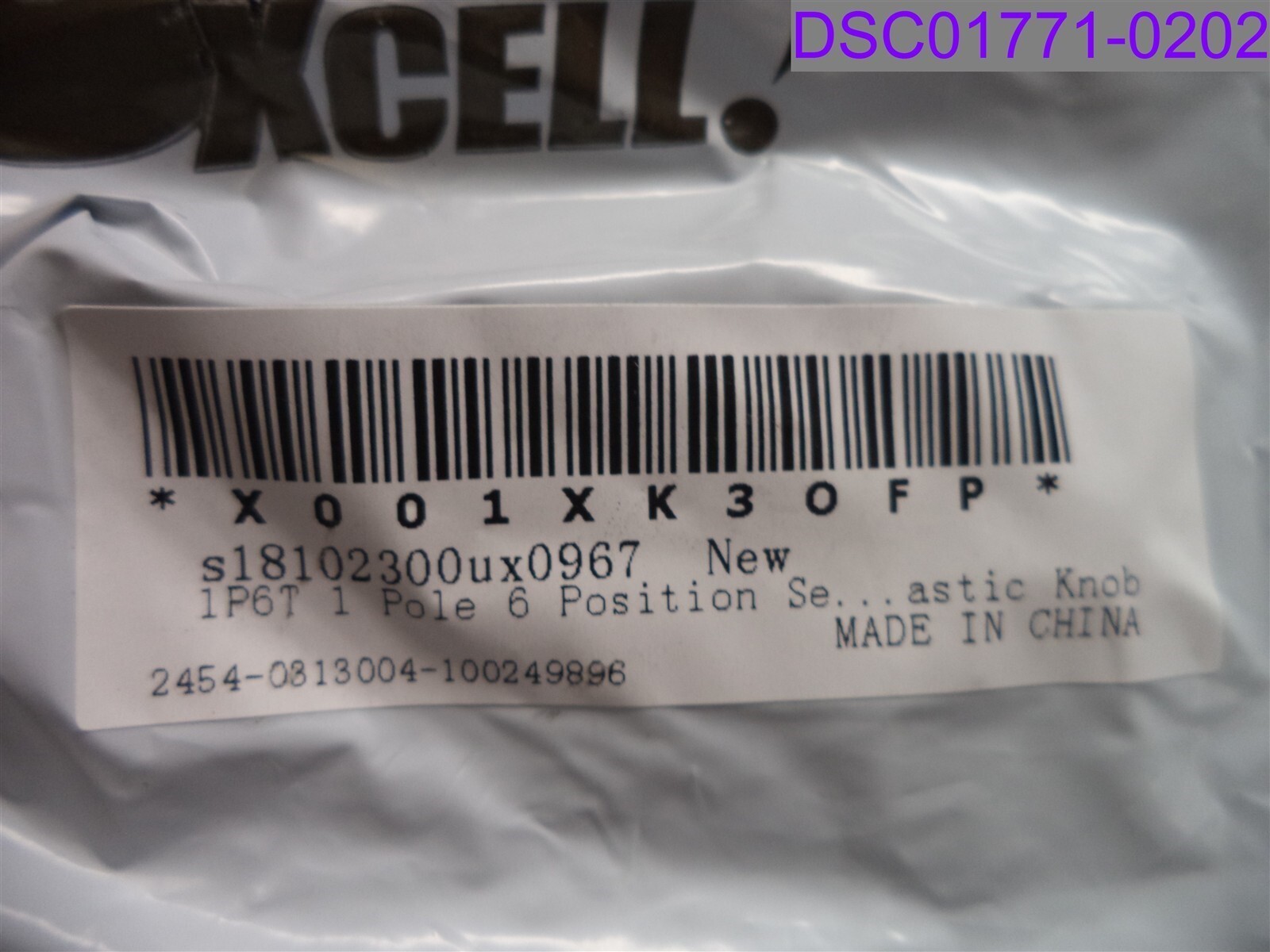 Uxcell 1P6T 1 Pole 6 Position Selectable Rotary Switch Selector Plastic Knob