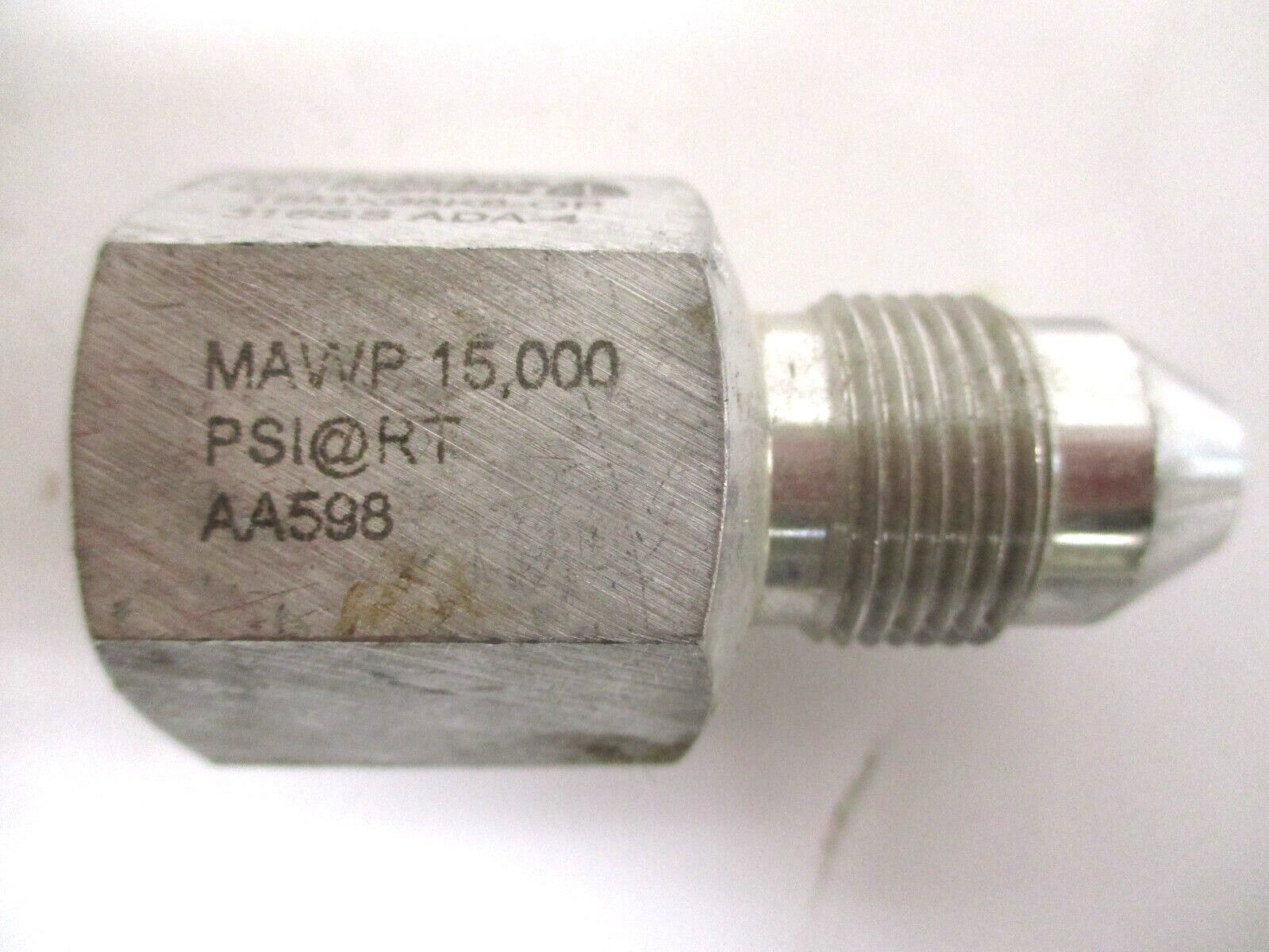 PARKER – AUTOCLAVE ENGINEERS , 15MX98K8-OP , 316SS , 15000 PSI , LOT OF 2 , USED