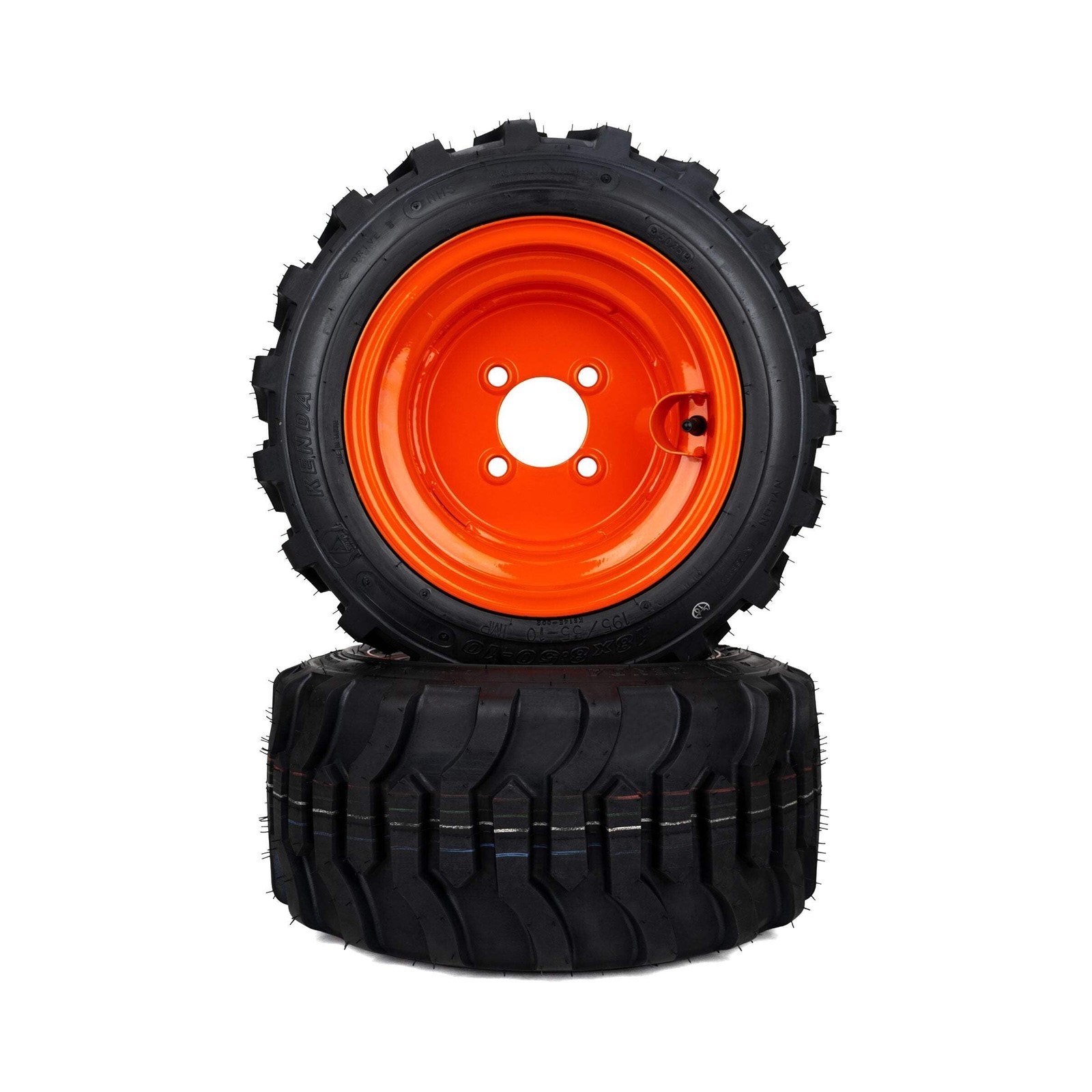 (2) Industrial Tire Assemblies 18×8.50-10 Fits Kubota BX Series K2581-18610