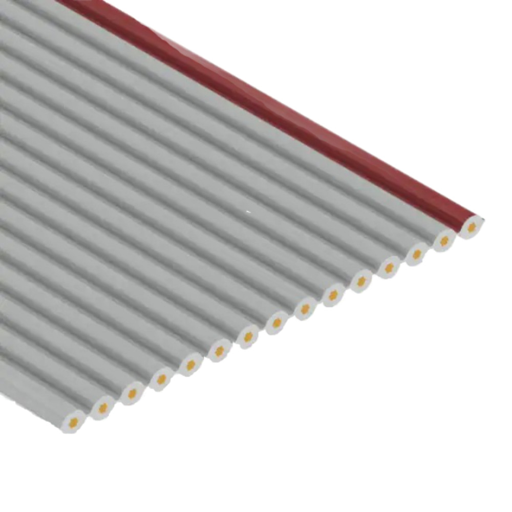 3365/15 100 Flat Ribbon Cable Gray 15 Conductors 0.050″ (1.27mm) Flat Cable 100.
