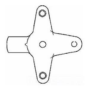 Chance Cutout Arrester Standoff Bracket 1-Phase 3-Position 18 In L