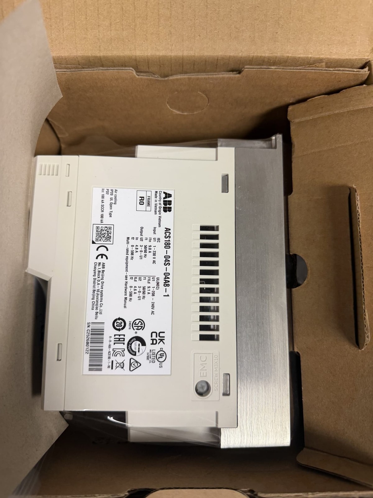 ABB – ACS180-04S-04A8-1 – OPEN BOX