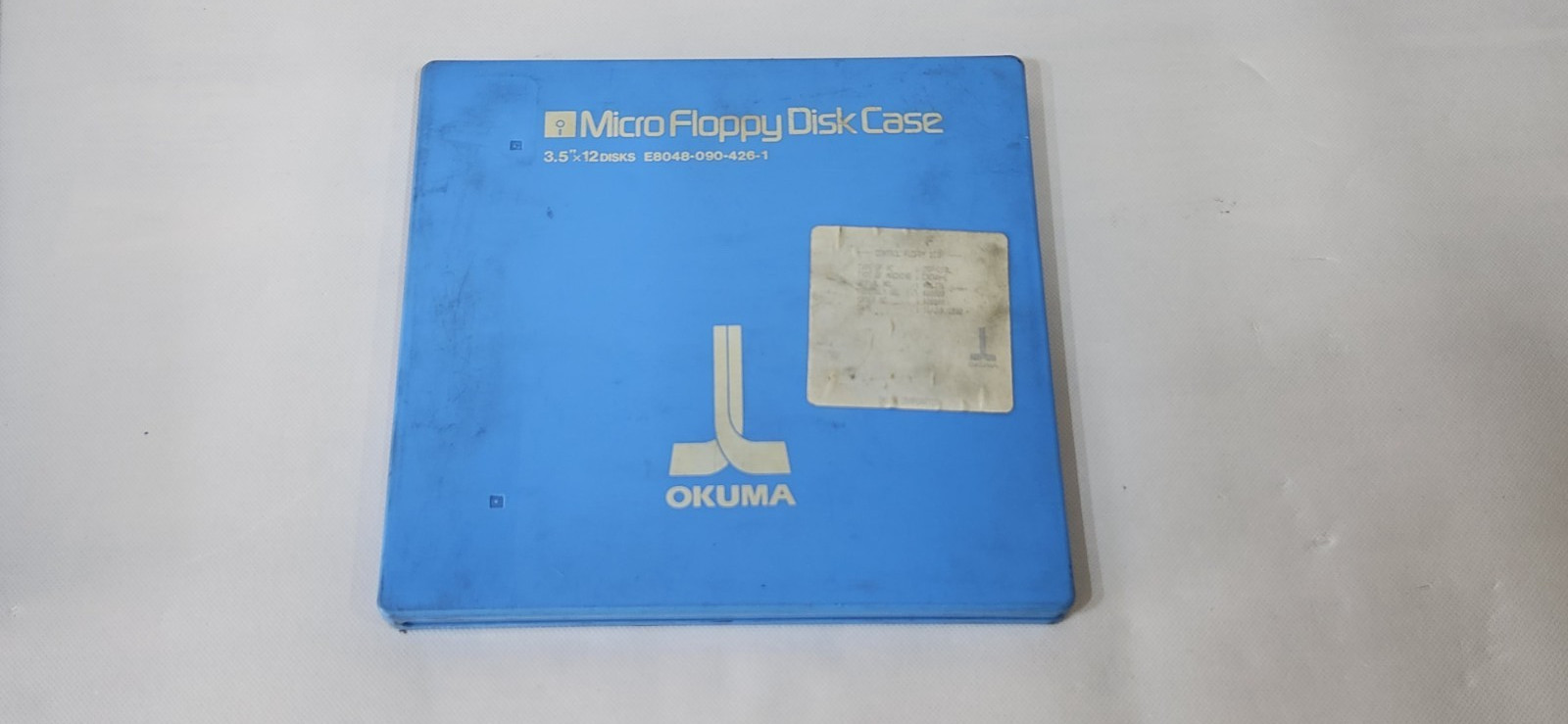 Okuma Micro Floppy Disc Case E8048-090-426-1 9-Discs with Manuals