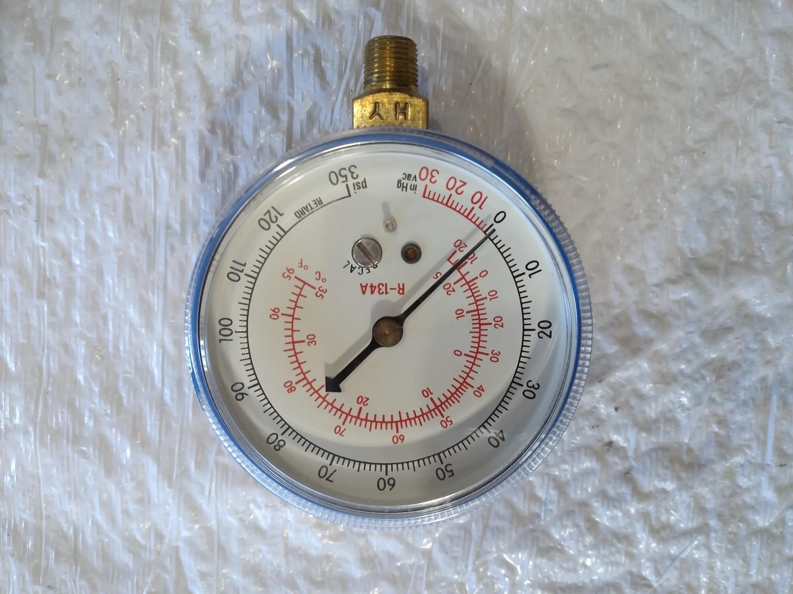 R-134A 169755A 30-120/350 1/8 NPT PRESSURE GAUGE -30 TO 350 PSI