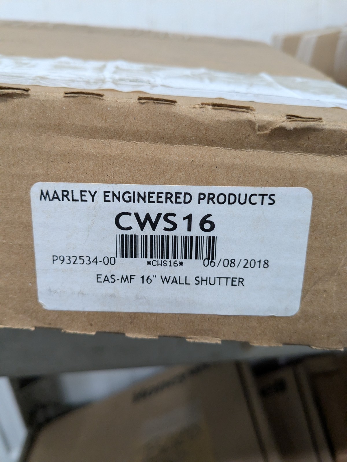 Marley 16″ Square, Aluminum Fan Shutter 19″ OAH x 19″ OAW CWS16