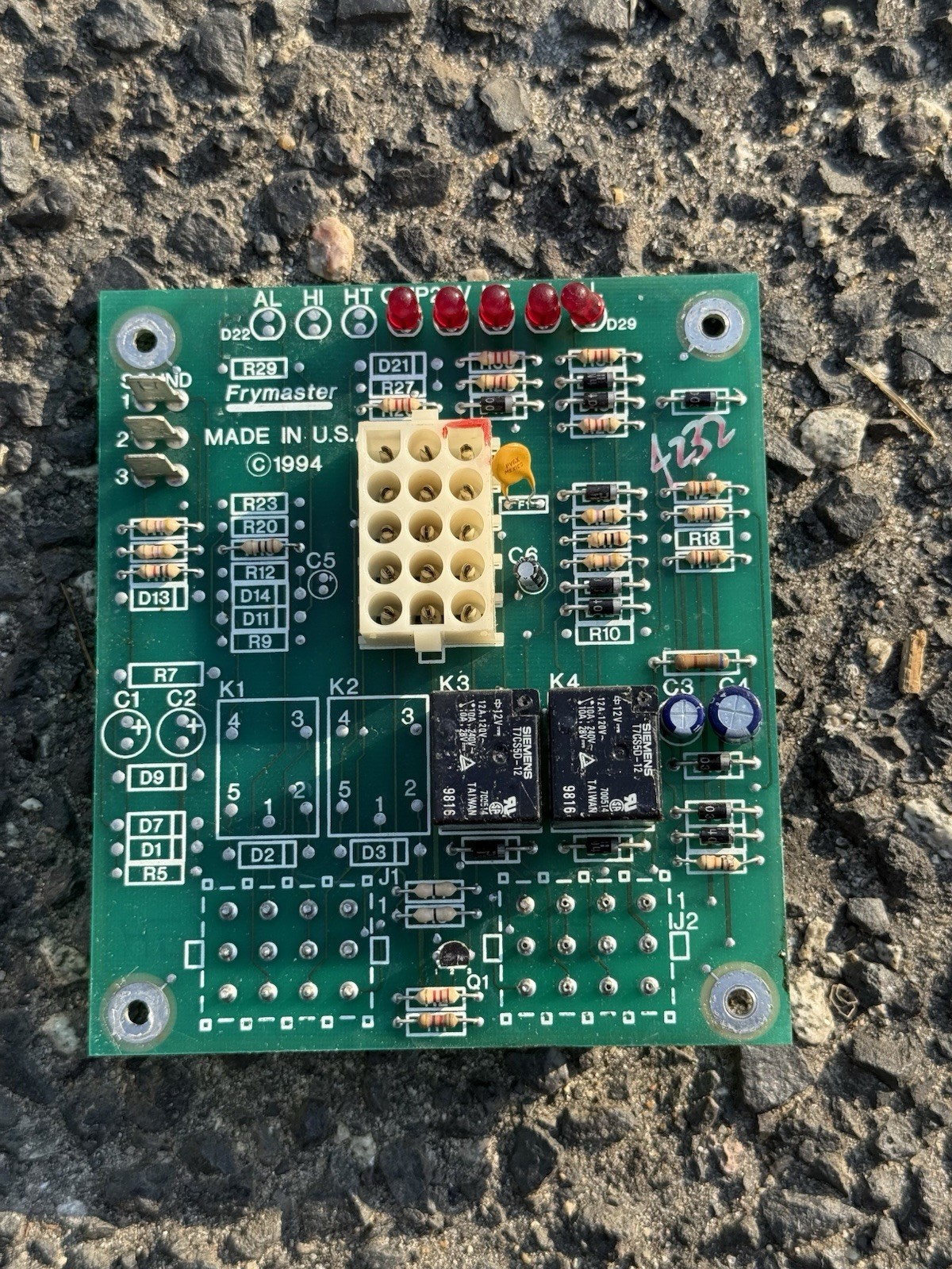 FRYMASTER 807-1945A DISPLAY CONTROL BOARD