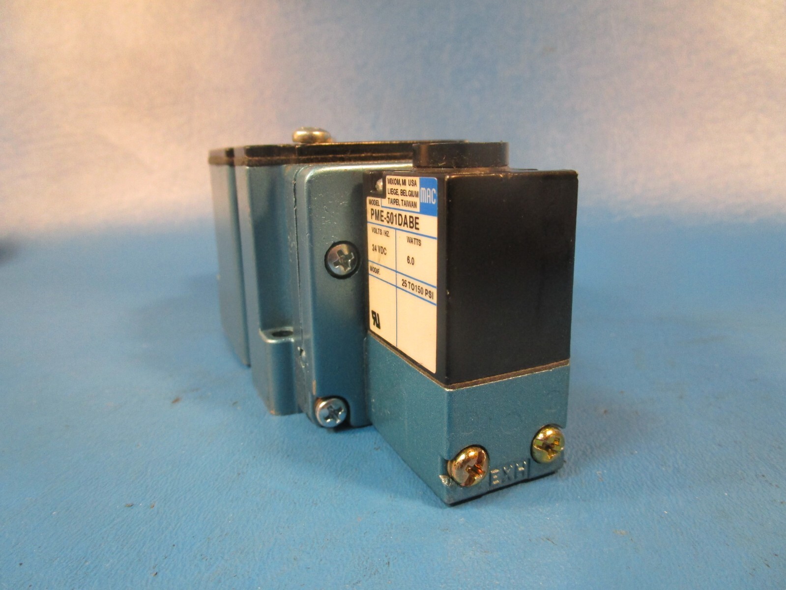 MAC 6321D-000-PM-501DA SOLENOID VALVE; 4-WAY; 0-150PSI; 110/120VAC; 50/60HZ; 6.8