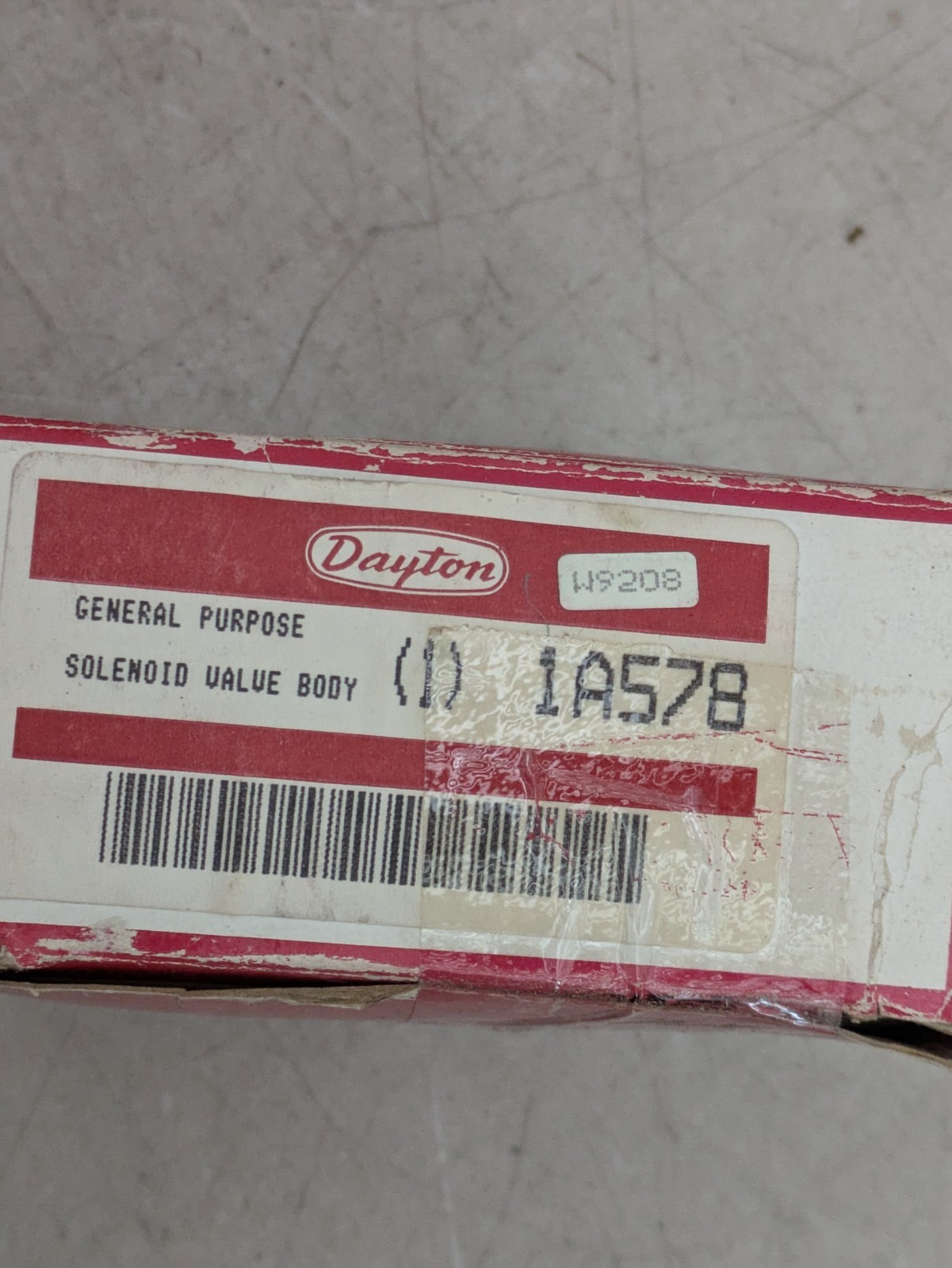 DAYTON 1A578 Solenoid Valve, 2 ways Brass, 3/4″ ports New in Box