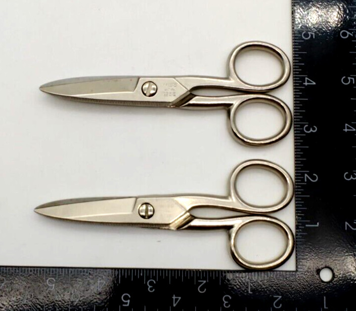 LKNW Set Of 2 Crescent Wiss 5″ Standard Blade Electrician’s Scissors 175E
