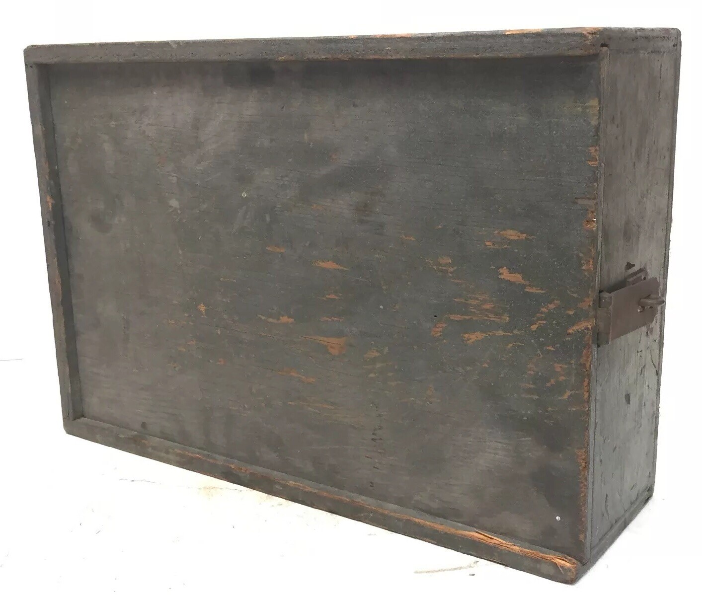 Vintage ELLIOTT MECHANICAL TUBE CLEANER With Wood Case -Industrial Era Rare Find