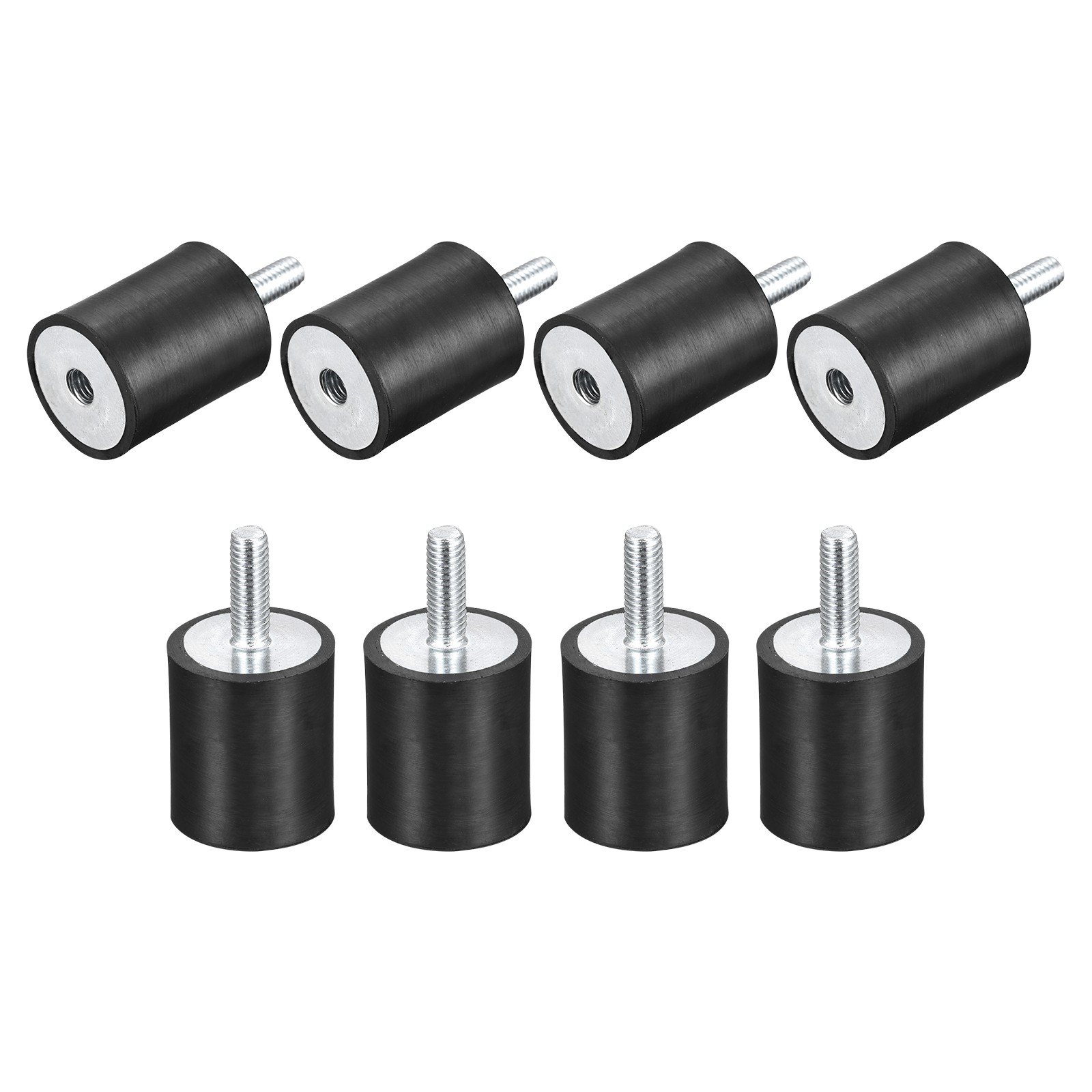 8Pcs M6 Male/Female Rubber Mount D25mmxH30mm for Repair