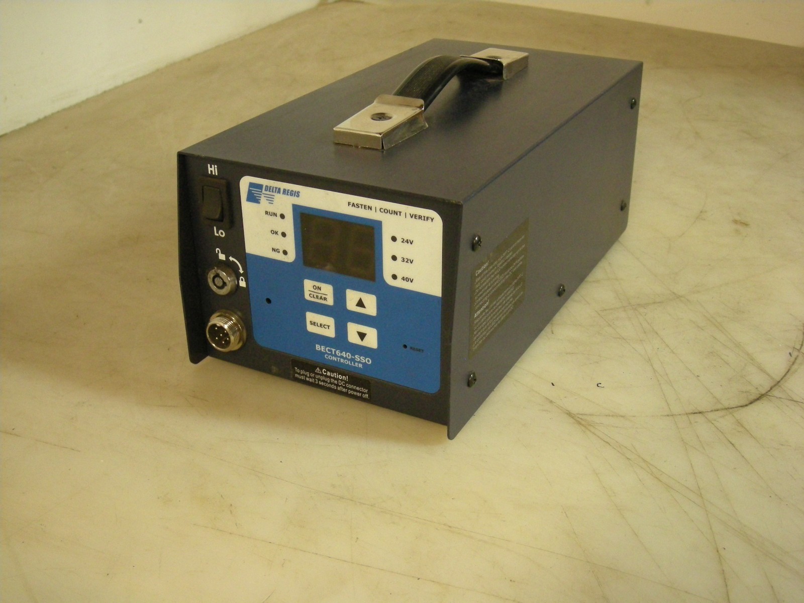 Delta Regis BECT640N-SSO Screwdriver Power Controller for use (EXCLUSIVELY) wi
