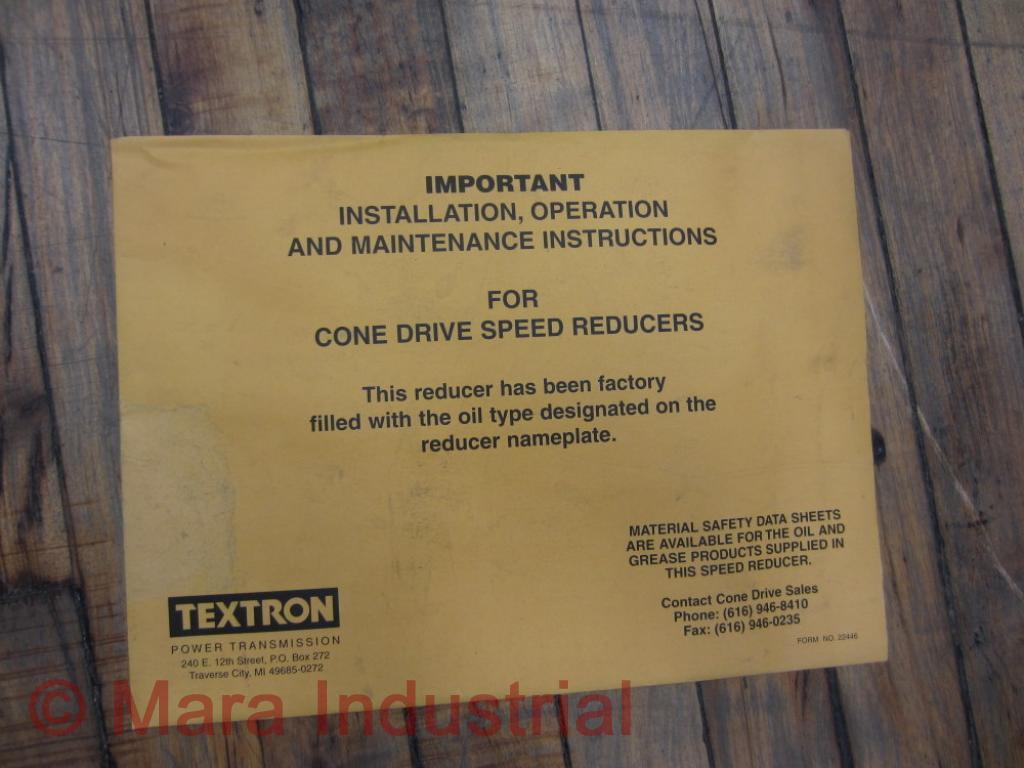 Textron W0640030LSNS01DHMDK Cone Drive Series W