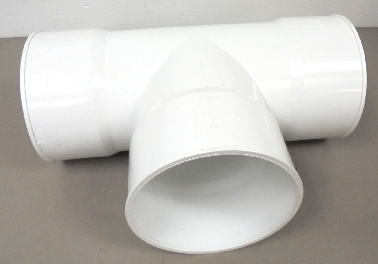 6″ x 6″ PVC TEE SDR35 / D-3034 Solvent Weld H x H x H Fitting 203-0066 USA Mfg