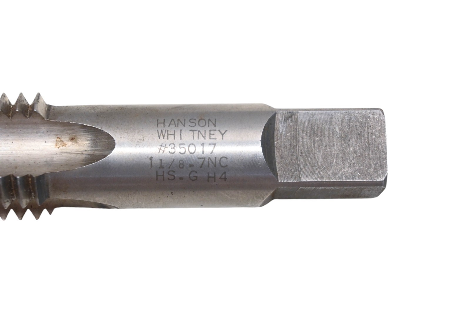 Hanson-Whitney 35017 1 1/8″-7 NC HSG H4 Plug Hand Tap