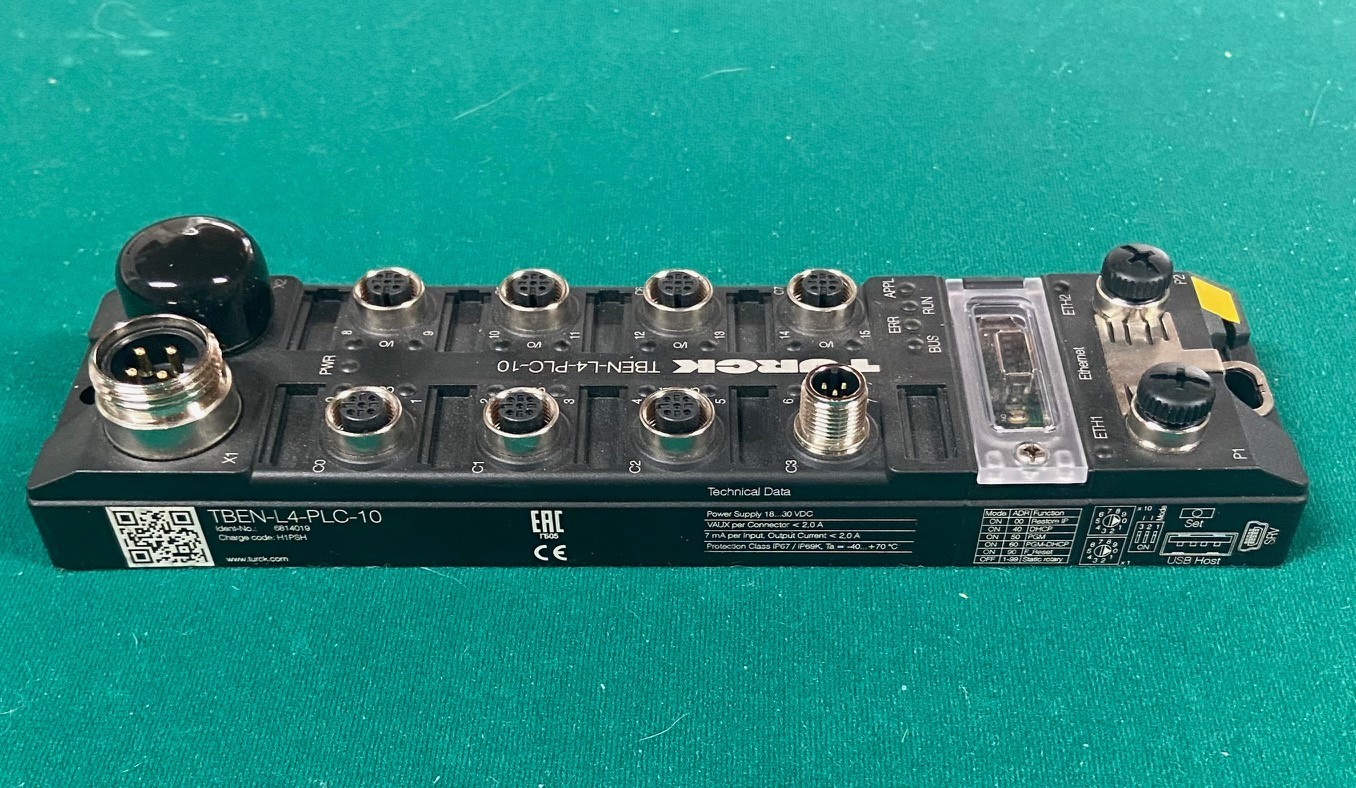 Turck TBEN-L4-PLC-10 IP67 PLC Block with Fieldbus and IO Ports New Open Box
