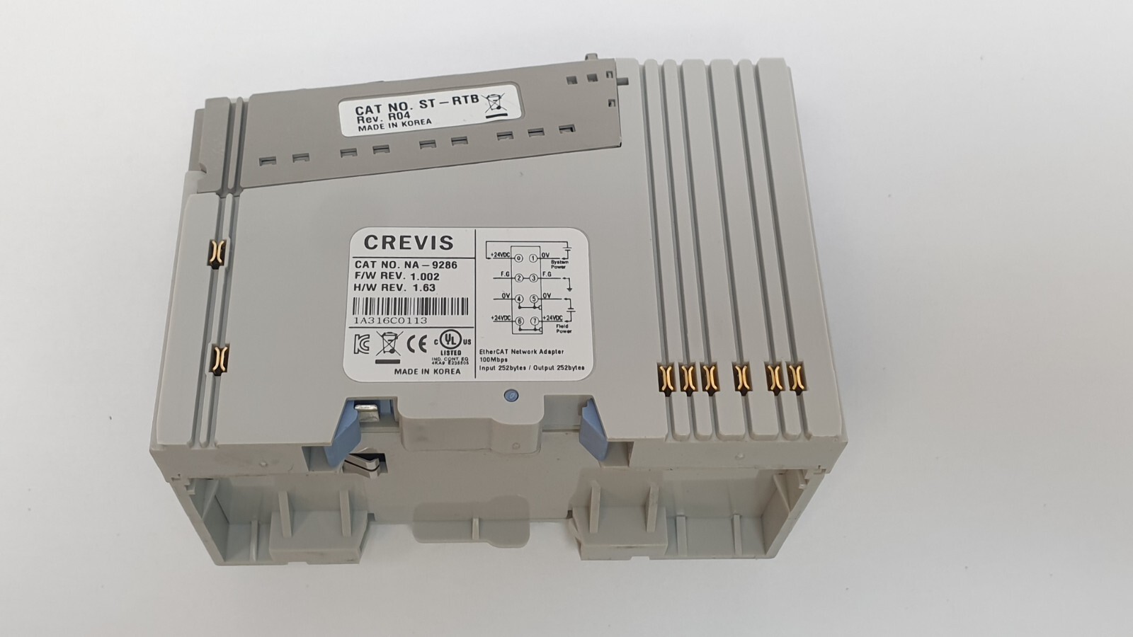 Crevis EtherCAT Network Adapter NA-9286 F/W Rev. 1.002, H/W Rev. 1.63