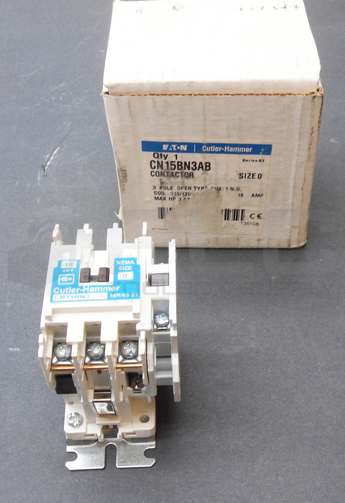 NEW EATON CUTLER HAMMER CN15BN3AB /B1 CONTACTOR W/ C320KGS1 /A2 CN15BN3
