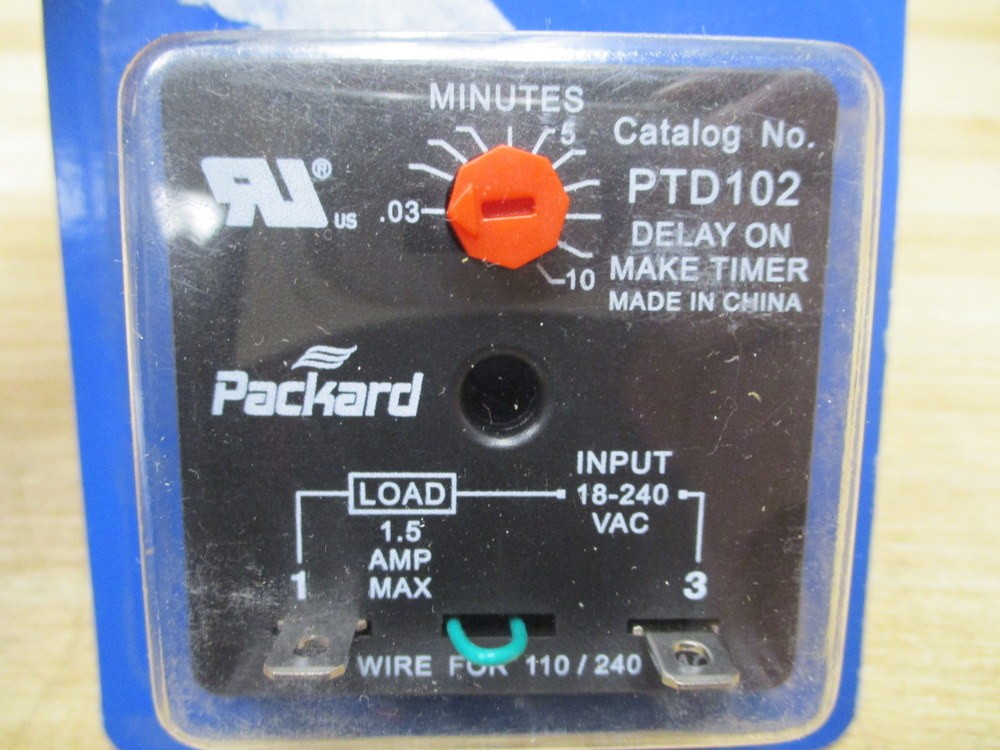 Packard PTD102 Delay On Make Timer (Pack of 9)