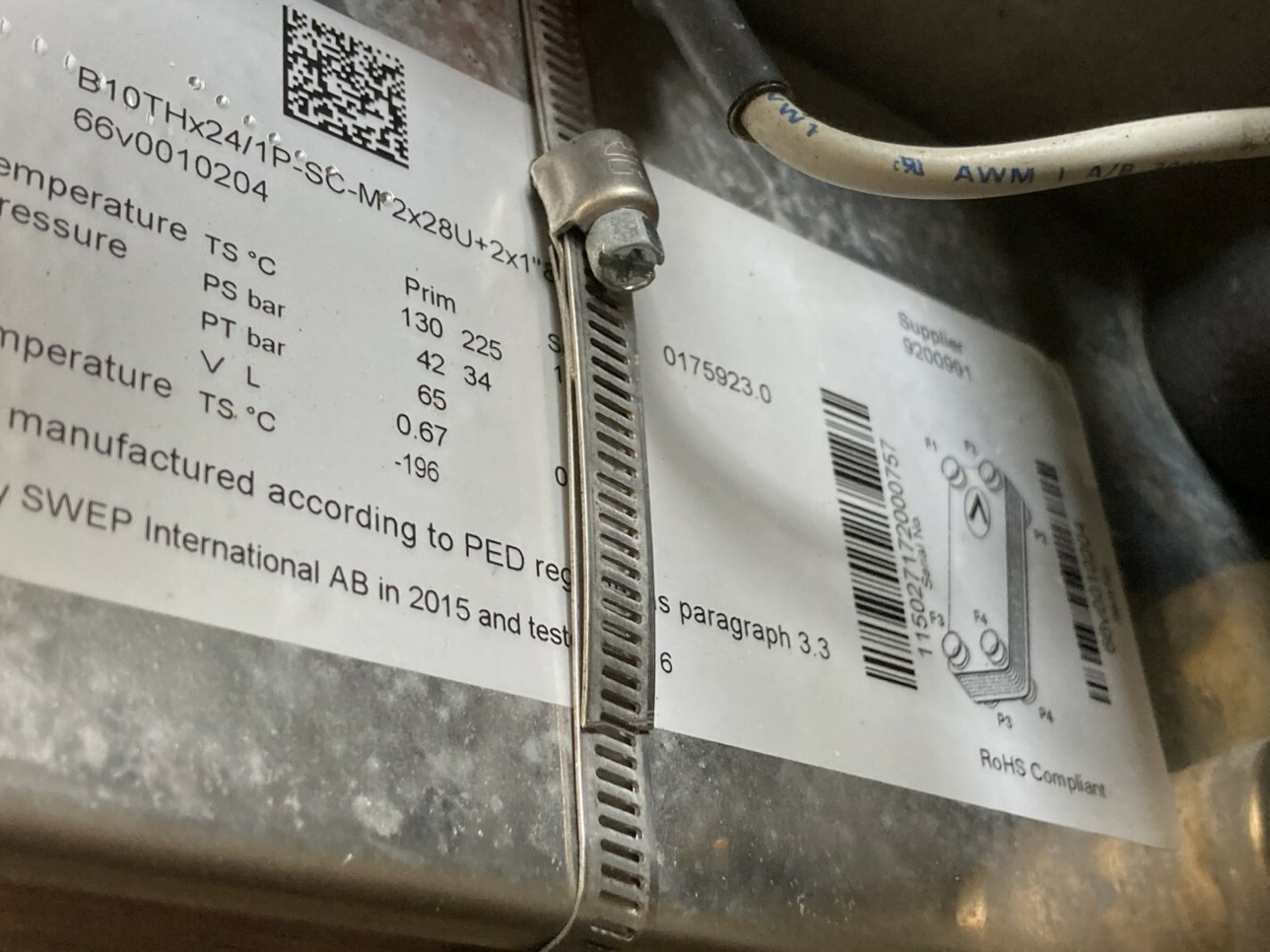 WGB Aquatherm R134A Cooling System , WLR 6501 S-E-2K-60