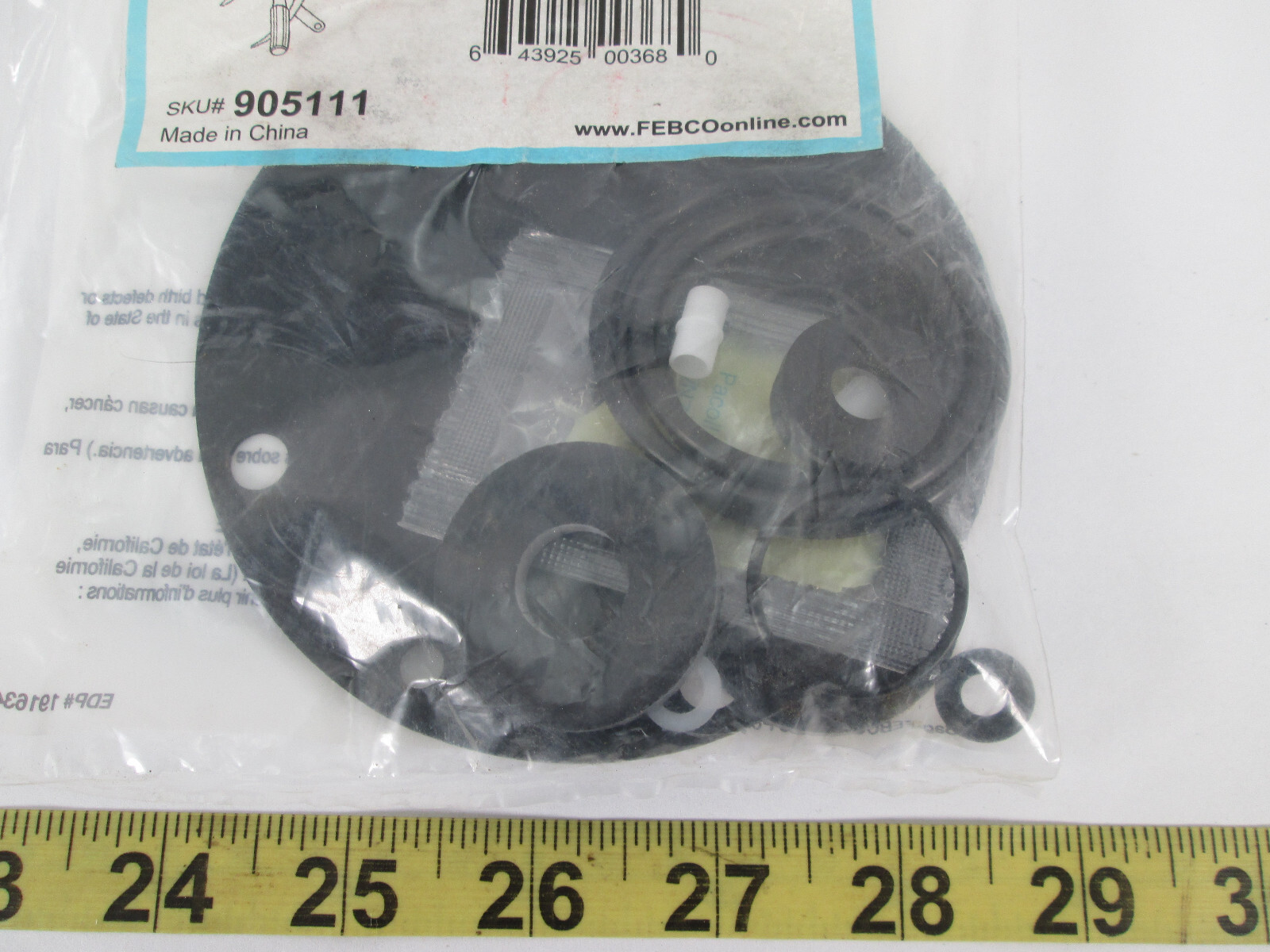 New NOS Febco Total Valve Rubber Parts Repair Kit FRK 825Y-RT 3/4 – 1-1/4″