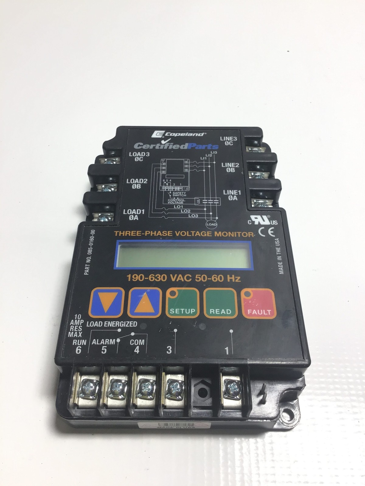 Copeland 085-0160-00 Three Phase Voltage Monitor
