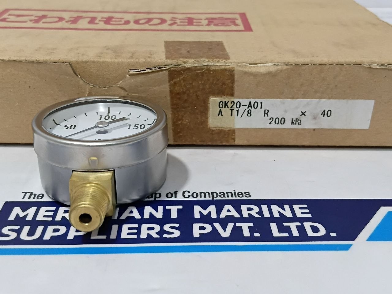 NKS GK20-A01 Pressure Gauge 0-200Kpa (Unused New)