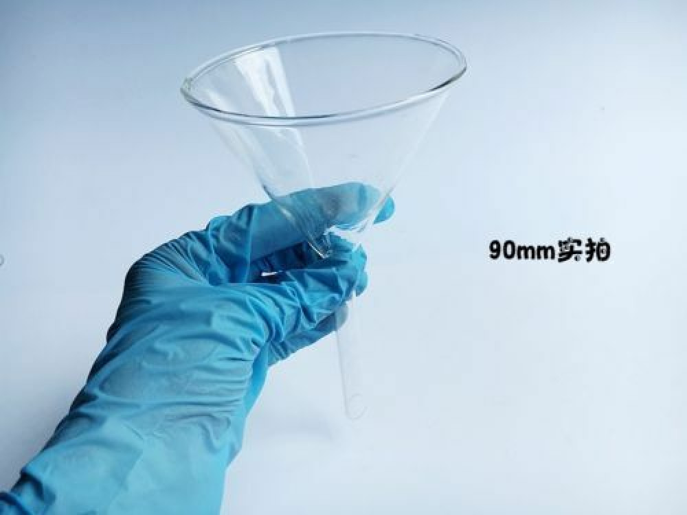 Funnel short rod borosilicate glass equipment 30/40/50/60/75/90/100/120mm