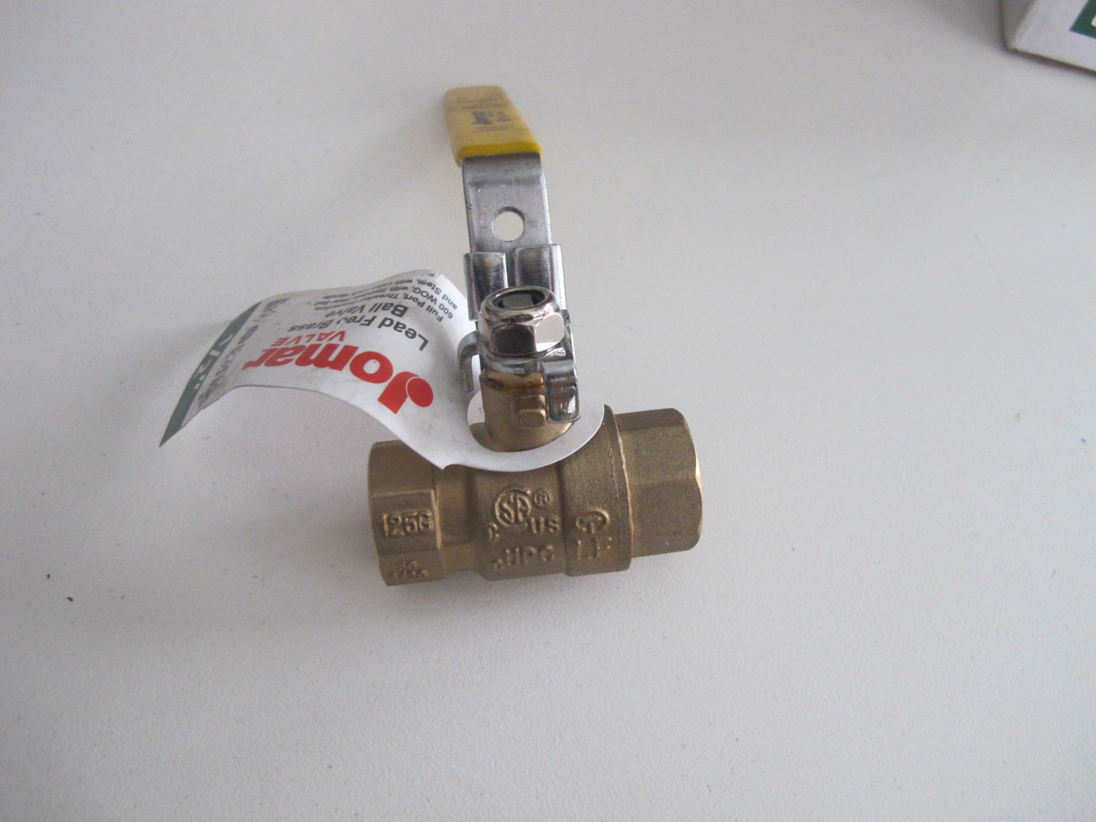 JOMAR VALVE JF-100TG-LH LF Brass Ball Valve,SS Trim,NPT,1/2″ 600WOG NEW