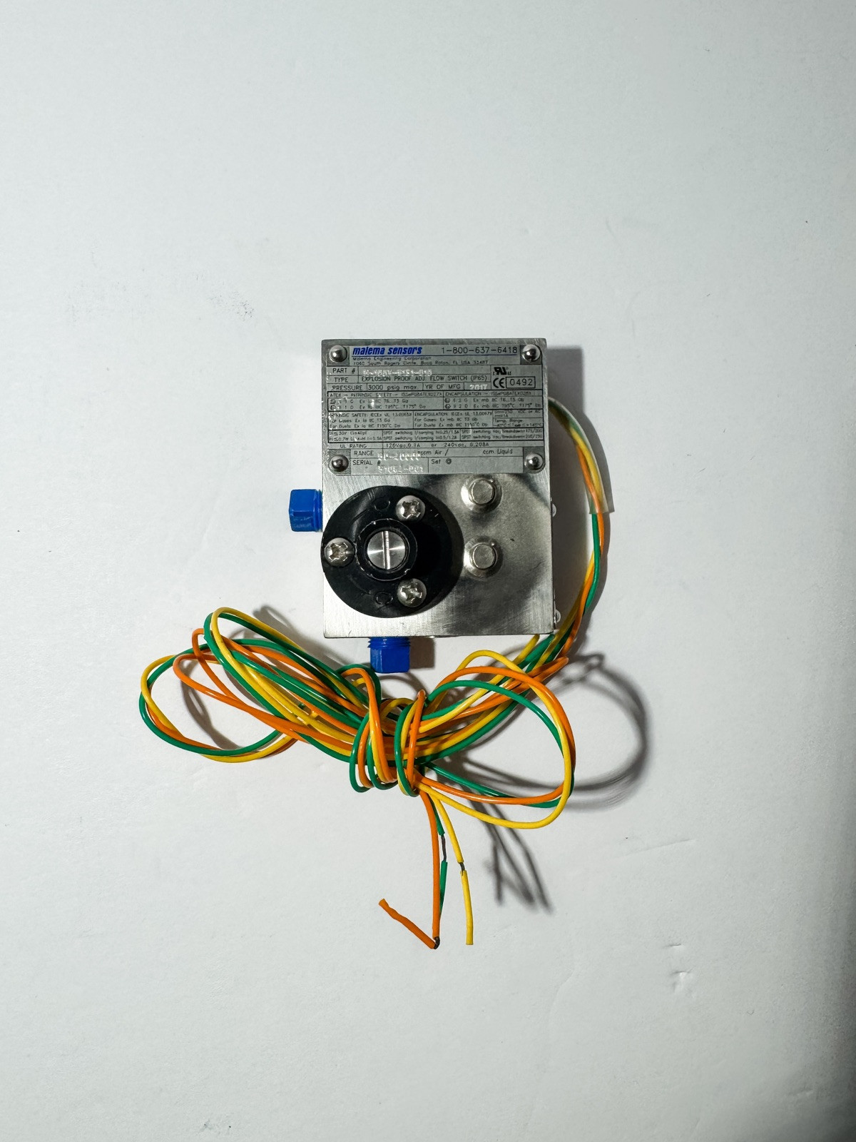 MALEMA SENSORS, Flow Switch Explosion-proof M-100X-S131-010