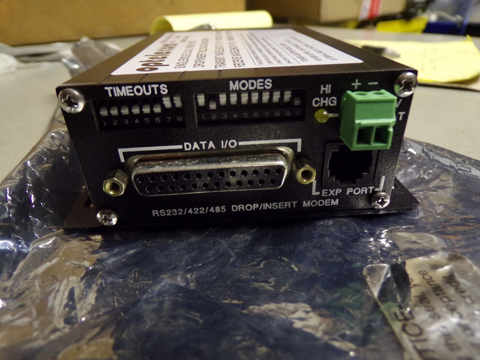 NEW Optelecom Single Mode Dual Fiber Optic RS232/422/485 Modem 23445-1