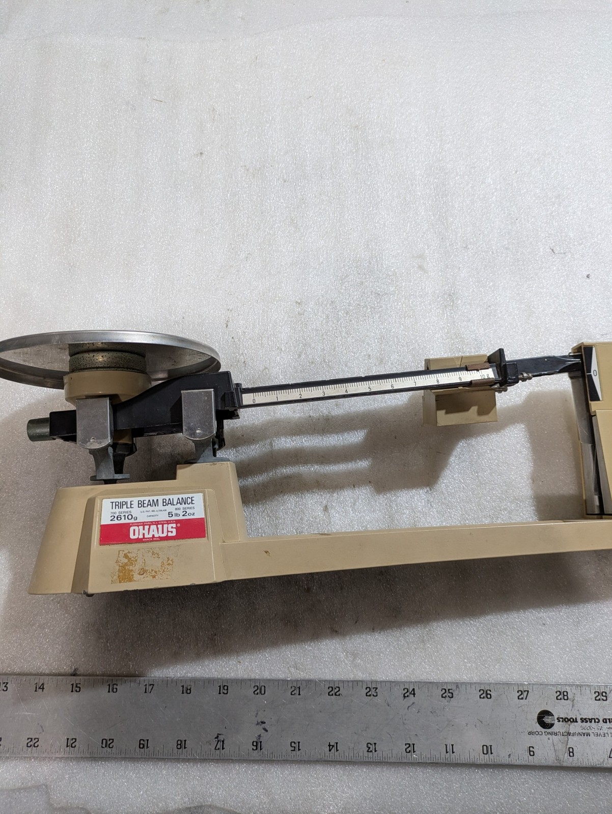 Ohaus 700/800 Series Triple Beam Balance Scale 2610g 5lb 2oz Lab Industrial