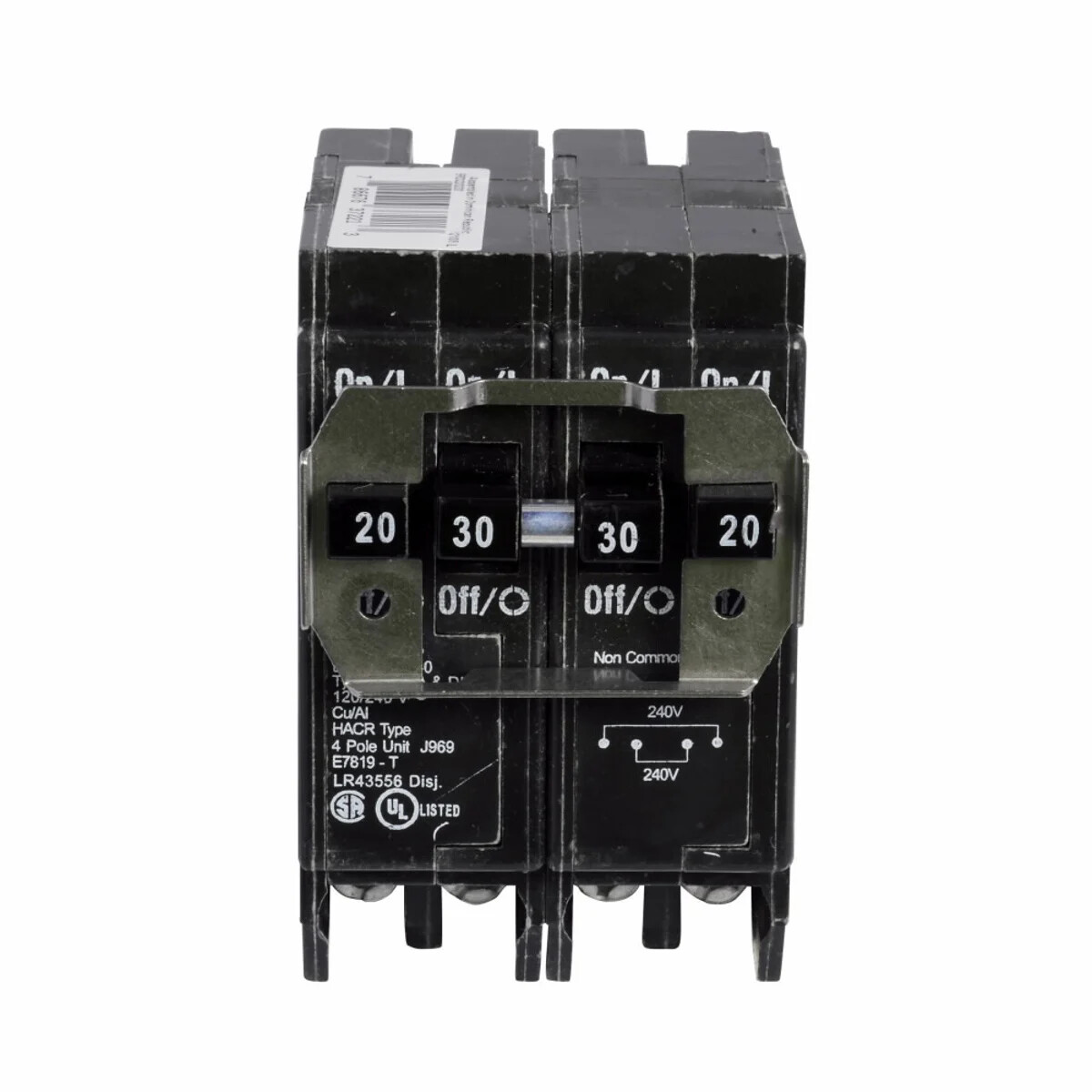 Eaton BRD230250 2-Pole Thermal Magnetic Circuit Breaker 120/240 VAC