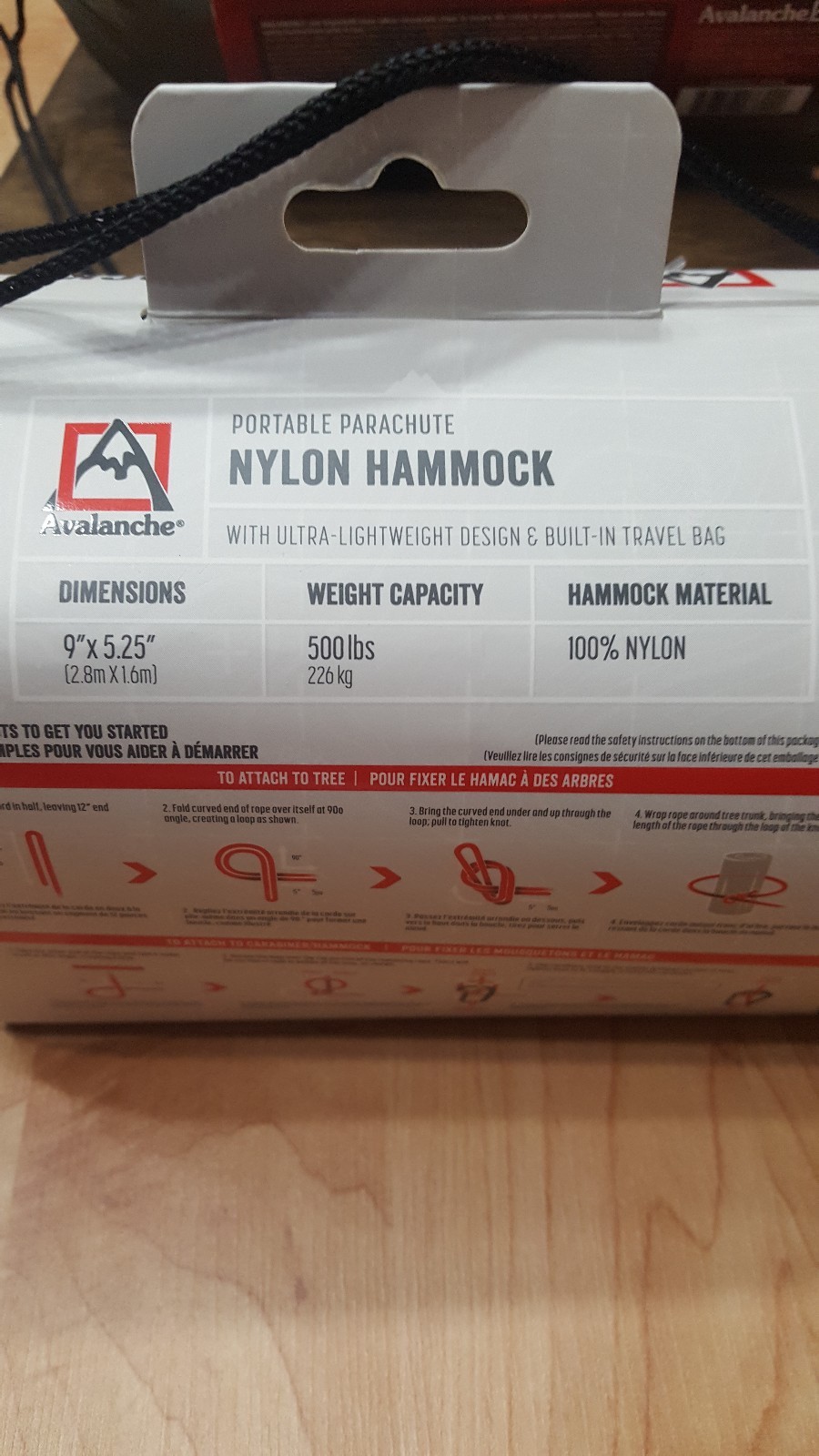 Lot of 2 Avalanche Hammock Portable Single or Double Parachute Lightweight