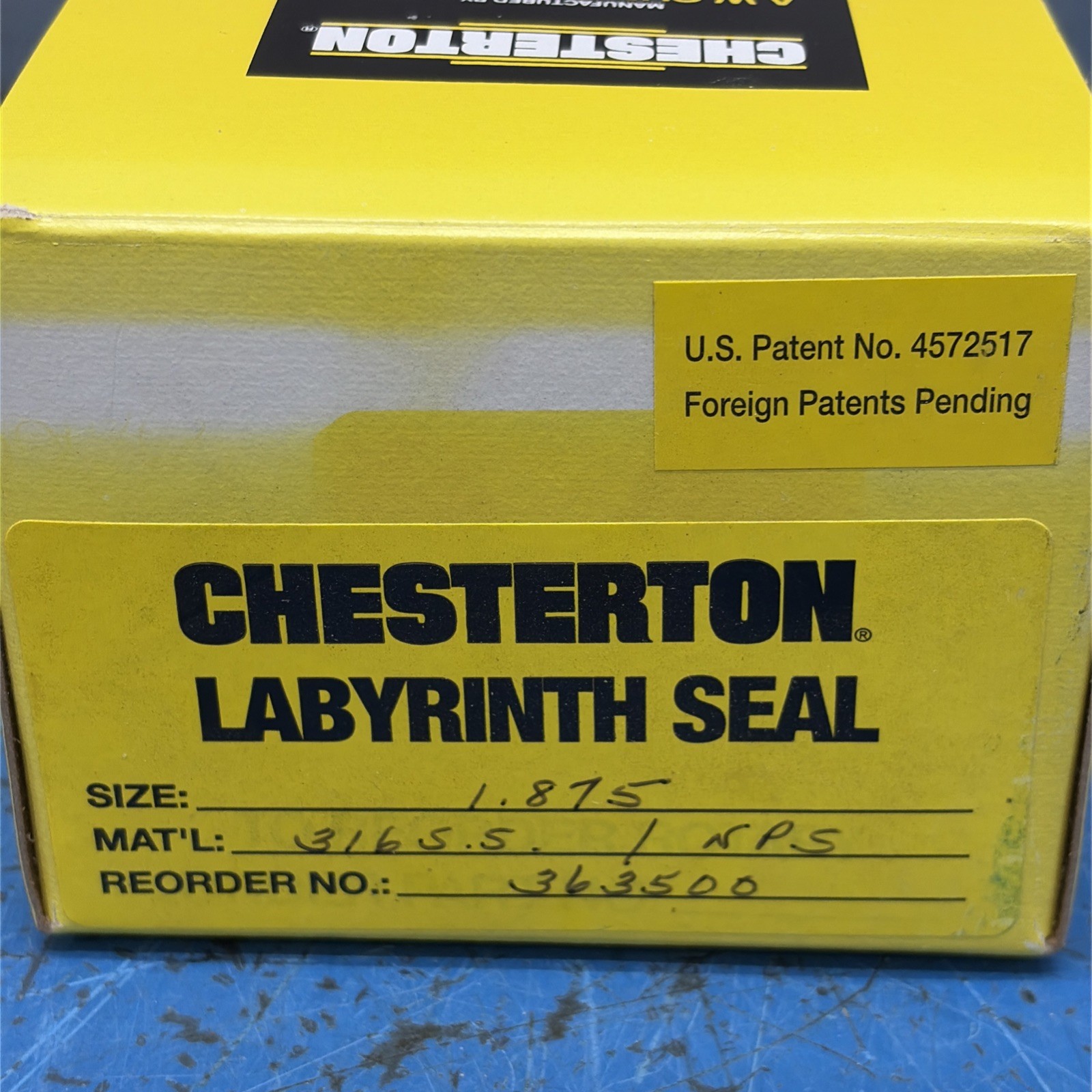 NEW CHESTERTON LABYRINTH 1.875 Inch SEAL 316 S/S Fast Shipping 🇺🇸+Warranty