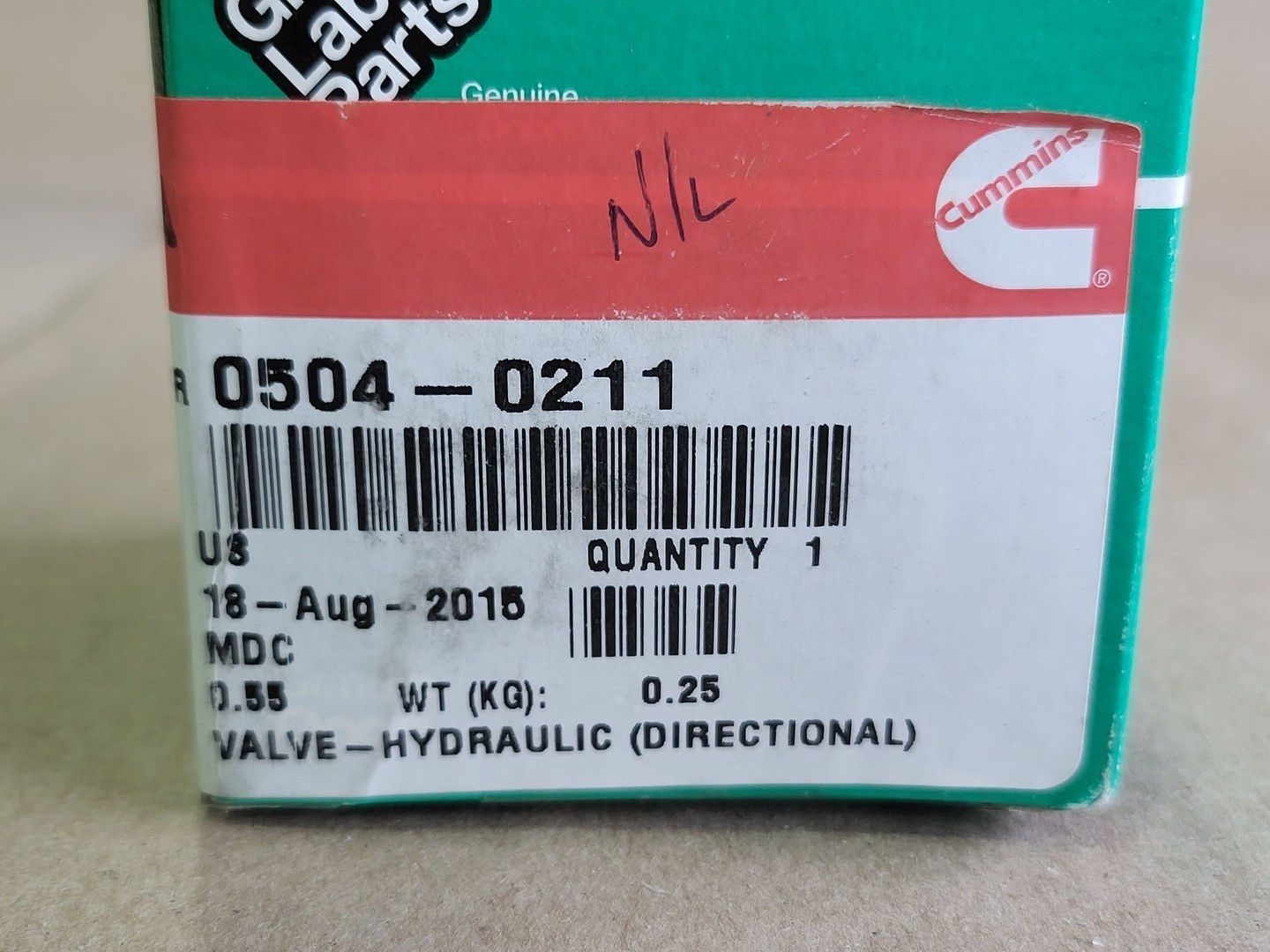 SURPLUS NEW CUMMINS 0504-0211 ONAN Directional Hydraulic Valve – Parts