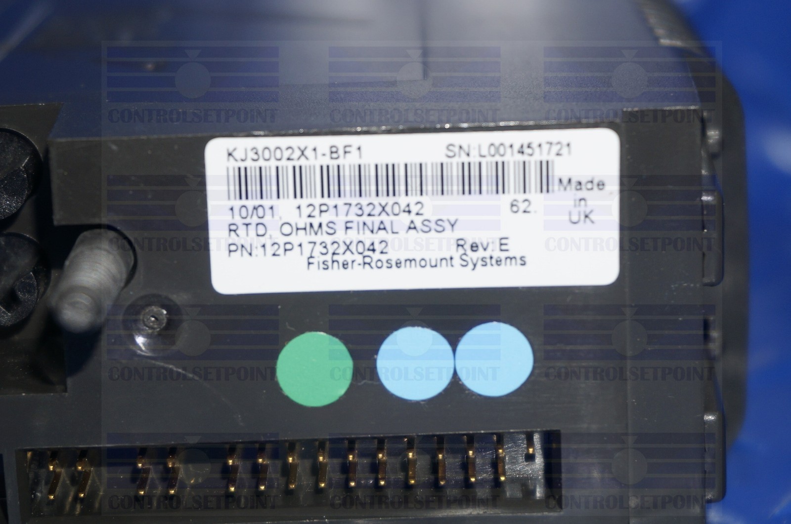 EMERSON DELTAV KJ3002X1-BF1 AI CARD: RTD OHMS 12VDC160MA 8 CHANNELS VE4003S6B1